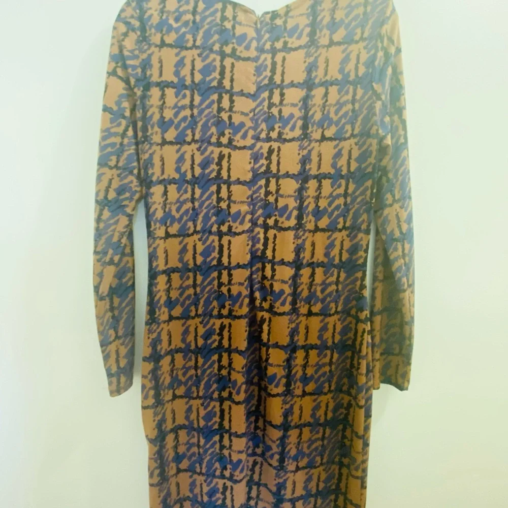 Brown Blue Michael Kors Dress - Picture 3 of 8